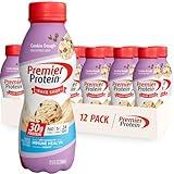 Premier Protein Shake, Cookie Dough, 11.5 Fl Oz (12 Pack), 30g Protein, 1g Sugar, 3g Carbs