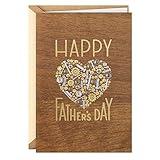 Hallmark Signature Wood Fathers Day Card for Dad (Nuts and Bolts Heart)