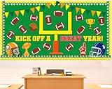 Naozinebi Football Bulletin Board Set Decoration Kick Off A Great Year Football Cutouts Football Cutouts Team Spirit Sport Motivational Classroom Decor for Back to School School Classroom Wall Decor