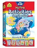 School Zone - My First Activities On-the-Go! 6-Pack Workbook Set - Ages 4+, Preschool to 2nd Grade, Dot-to-Dot, Hidden Pictures, Mazes, Coloring, and More (School Zone Little Busy Book™ Series)