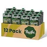 Pacific Foods Organic Unsalted Chicken Bone Broth, 32 oz Carton (Pack of 12)