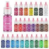 Food Coloring for Baking - 26 Vibrant Cake Coloring Liquid Set for Dessert Decorating, Food Grade Food Dye for Icing,Fondant,Cookies,Easter Egg,Making DIY Supplies Kit- 0.25 Fl. oz (6 ml)/Bottles