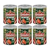 Contadina San Marzano Style Crushed Tomatoes, 28 oz (Pack of 6 Cans)