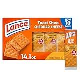 Lance Sandwich Crackers, ToastChee Cheddar, 10 Individually Wrapped Packs, 6 Sandwiches Each