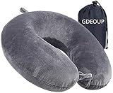 Travel Pillow Memory Foam Neck Pillow Support Pillow,Luxury Compact & Lightweight Quick Pack for Camping,Sleeping Rest Cushion (Grey)