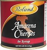 Roland Foods Amarena Cherries, In Syrup, Specialty Imported Food, 6.83 LB Can