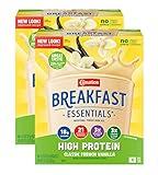 Carnation Breakfast Essentials High Protein Nutritional Powder Drink Mix Packets (Pack of 2, Vanilla)