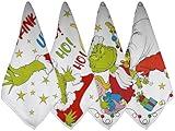 Christmas Kitchen Towels Set of 4 Merry Christmas Dish Towels New Year Winter Xmas Kitchen Decor Christmas Decorations for Home Party-14x14 Inch