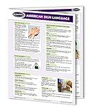 Permacharts American Sign Language Reference Guide (ASL) 4-page Laminated ASL Chart to learn and communicate using Sign Language