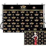 10x6.5FT VIP Photography Backdrop Red Carpet Event Backdrop for Star Catwalks Stage Photography Background Cine Film Show Booth Celebrity Activity Portrait Party Banner Wallpaper