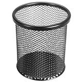 Tamaki Pen Holder Cup for Desk, Wire Mesh Pencil Cup Holder for Desk Office Pen Organizer (Black)