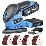 G LAXIA Detail Sander, 20V Cordless Electric Sander with 20Pcs Sandpapers, 12000 OPM Hand Held Sanders with Dust Bag for Woodworking