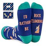 HAPPYPOP Rock Climbing Gifts For Men Women, Gifts For Rock Climbers Climbing Gifts, Rock Climbing Socks For Men Women Climbing Socks