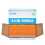 Rarlan Wood-Cased #2 HB Pencils, Pre-sharpened, 1200 Count Classroom Bulk Pack