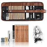 YunQiDeer Drawing Pencils, Art Supplies Sketch Pencils Kit for Kids Adults, Professional Charcoal Sketching Graphite Art Pencils Set