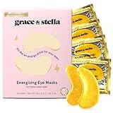 grace & stella Under Eye Mask (Gold, 24 Pairs) Reduce Dark Circles, Puffy Eyes, Undereye Bags, Wrinkles - Gel Under Eye Patches - Gifts for Women - Birthday Gifts for Women - Vegan Cruelty Free