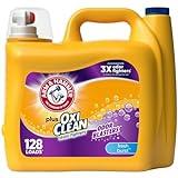 Arm & Hammer Plus OxiClean Odor Blasters Fresh Burst, 128 Loads Liquid Laundry Detergent, 166.5 Fl oz