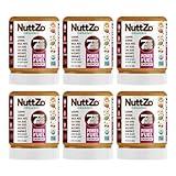 Organic NuttZo Power Fuel Crunchy Mixed Nut Butter Spread | Cashews Almonds Brazil Nuts Flax Seeds Chia Seeds Hazelnuts Pumpkin Seeds | No Peanuts | Paleo Gluten Free Vegan Kosher| 1g Sugar, 6g