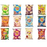 Generic Lays Mystery Exotic Chips Variety Pack, 3 Unique Flavors from Around the World, International Snack Assortment for Adventurous Tastes, Imported Gourmet Potato Chips