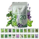 Garden Pack 20 Herb Seeds Variety Pack - 14,000 Non GMO Herb Seeds for Planting - Garden Seeds for Your Own Herb Garden