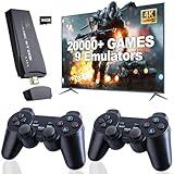 Generic Retro Gaming Console, Nostalgia Stick Game, Retro Video Game Console with Built-in 9 Emulators, 20,000+ Games, 4K HDMI Output, 2.4GHz Wireless Controller for TV Plug and Play (64 G)