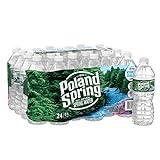 Poland Spring Brand 100% Natural Spring Water, 16.9 oz Plastic Bottles (Pack of 24)