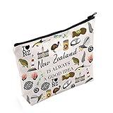 POFULL New Zealand Inspired Gift New Zealand Is Always A Good Idea Cosmetic Bag New Zealand Lover Gift (New Zealand Is Always Cosmetic Bag)