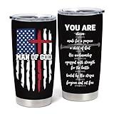 NVFCC Christian Gifts for Men, Catholic Gifts, Religious Gifts for Men, Inspirational Gifts, Bible Verse Gifts, Gifts for Spiritual Men 20oz Coffee Tumbler