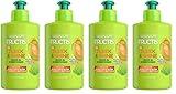 Garnier Fructis Sleek & Shine Leave-In Conditioning Cream for Frizzy, Dry Hair, Plant Keratin + Argan Oil, 10.2 Fl Oz, 2 Count (Packaging May Vary) (Pack of 2)