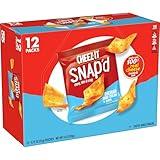 Cheez-It Snap'd Cheese Cracker Chips, Thin Crisps, Lunch Snacks, Cheddar Sour Cream and Onion, 9oz Box (12 Pouches)