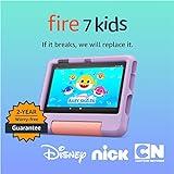 Amazon Fire 7 Kids tablet, ages 3-7. Top-selling 7" kids tablet on Amazon - 2022. 6-months of ad-free content with parental controls included, 10-hr battery, 16 GB, Purple