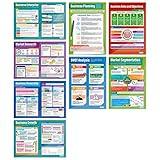 Daydream Education Business Decisions Classroom Posters - Set of 9 - EXTRA LARGE 33" x 23.5" - Laminated - Business Studies High School Class Decoration - Wall Charts