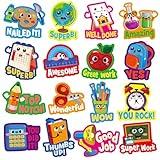 400 Pieces Back to School Stickers,First Day of School Teacher Reward Stickers Cute Stickers Classroom Party Decorations Favor Teacher Supplies for Kids Homework Tests Assignments Kindergarten