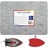 MOHOM 17" x 13.5" Wool Pressing Mat 100% New Zealand Felted Wool Ironing Mat Pad Blanket for Quilter, Sewing, Quilting Supplies and Notions