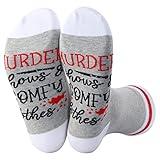 PWHAOO 1 Pair True Crime Socks Murder shows Comfy Clothes Socks Murder Shows Gift Mystery Movie Lover (MURDER shows Socks)