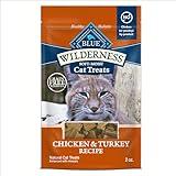 Blue Buffalo Wilderness Soft Cat Treats, Grain-Free and Protein-Rich, Great for Training, Chicken & Turkey Recipe, 2-oz. Bag