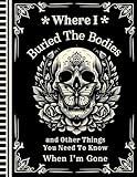 Where I Buried The Bodies and Other Things You Need To Know When I'm Gone: The Final Wishes Planner makes sure your loved ones can swiftly locate all the key details after you’re gone.