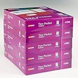 Avery Two Pocket Folders, Holds up to 40 Sheets, Business Card Slot, Case Pack of 125 Assorted Folders (47993)