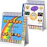 Thought-Spot I Know What to Do Flipbook: Emotions Chart for Kids; Autism Learning Materials; Feelings Chart to Identify Feelings and Make Positive Choices; Emotions Wheel; Calm Down Corner Supplies