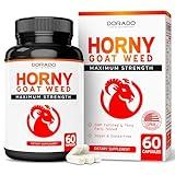 Horny Goat Weed For Men and Women - [Maximum Strength 1590mg] - Maca, Ginseng, L-Arginine, Tribulus - Premium Hornygoatweed For Men - Icariin Epimedium For Men - 3rd Party Tested - USA Made - 60 Count