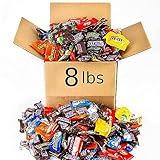 8.0lbs Chocolate Halloween Candy Bulk Variety Pack Mix. Bulk Chocolate Fun Size Candy Individually Wrapped Fun Size Chocolate. Individually Wrapped Halloween Candy for Trick-or-Treaters, Parties & Gift Bags.