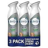 Febreze Air Freshener Spray, Heavy Duty Pet Odor Fighter for Home, Pet Air Freshener, Pet Friendly, Odor Fighter for Strong Odor, 8.8 Oz (Pack of 3)