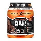 Body Fortress Super Advanced Whey Protein Powder, Chocolate, Immune Support (1), Vitamins C & D Plus Zinc, 1.78 lbs (Packaging May Vary)