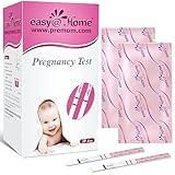 Easy@Home Pregnancy Test Strips Kit, 20 Pack Early Detection hCG Tests - Bulk Pregnancy Strips - Powered by Premom APP