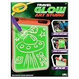 Crayola Travel Glow Art Studio, Glow in The Dark Toys, Kids Gifts for Girls and Boys, Ages 6, 7, 8, 9