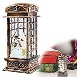 2024 Christmas Retro Wind for Party Scene Layout Room Decoration for Creative Vintage Telephone Booth Small Night Light