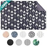 NALALAS Large Dog Mat for Food and Water, Cat Feeding Mat | Large Waterproof Dog Bowl Mat | Non-Slip Pet Food Mat for Floors | Dog Food Mats for Floors, Pet Mats for Food and Water | Easy to Clean