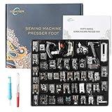 Aiskaer 48Pcs Sewing Machine Presser Feet Sewing Foot Set for Brother, Babylock, Singer, Janome, Elna, Toyota, New Home, Simplicity, Kenmore