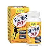 Natural Balance Super Pep | All Day Herbal Energy Supplement | with Eleuthero, Kola Nut, Gotu Kola, B-Vitamins & Chromium | 60 Capsules, 30 Servings