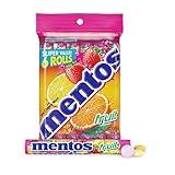 Mentos Halloween Trick or Treat Candy, Mint Chewy Roll, Fruit, Individually Wrapped Bulk Candy for Adults & Kids, Non-Melting, 14 Count (Pack of 6)